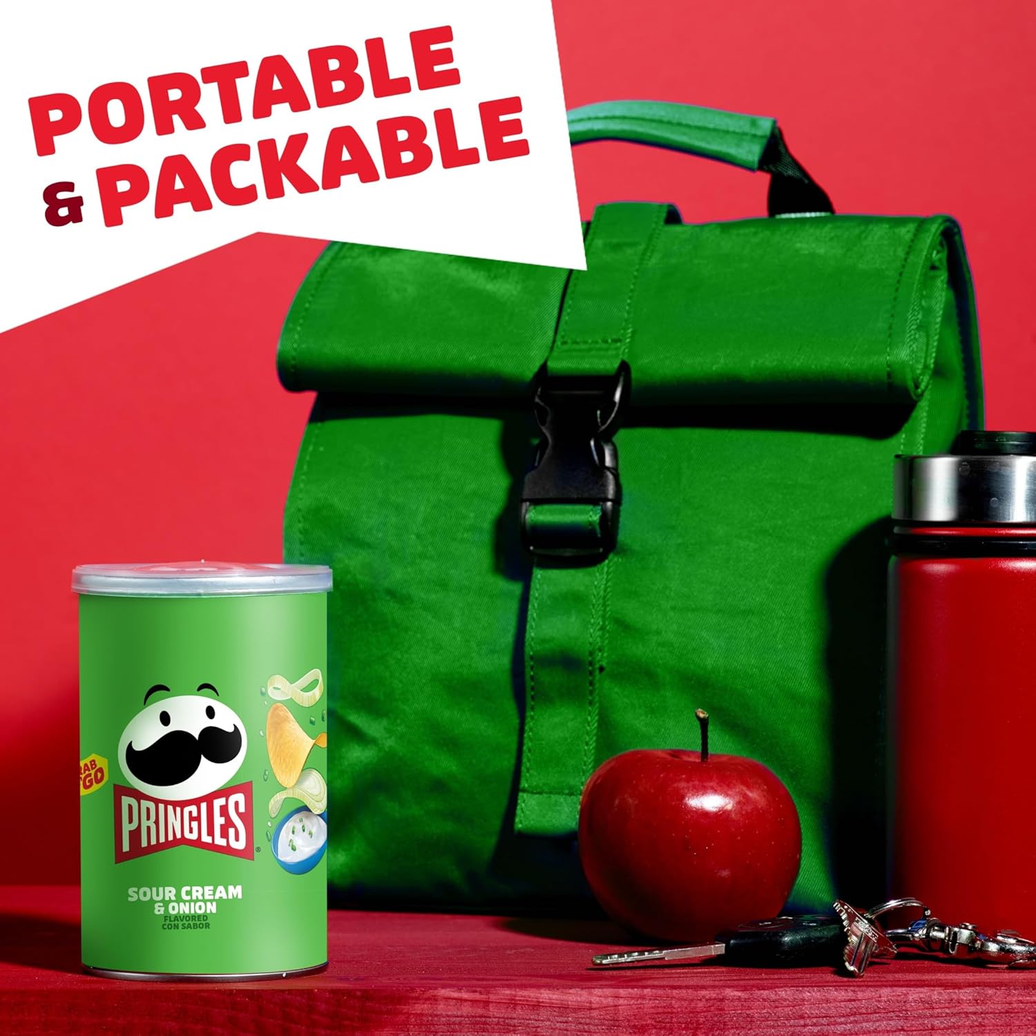 Pringles Potato Crisps Variety Pack – Kids Lunchbox Snack Cans for School and After-School