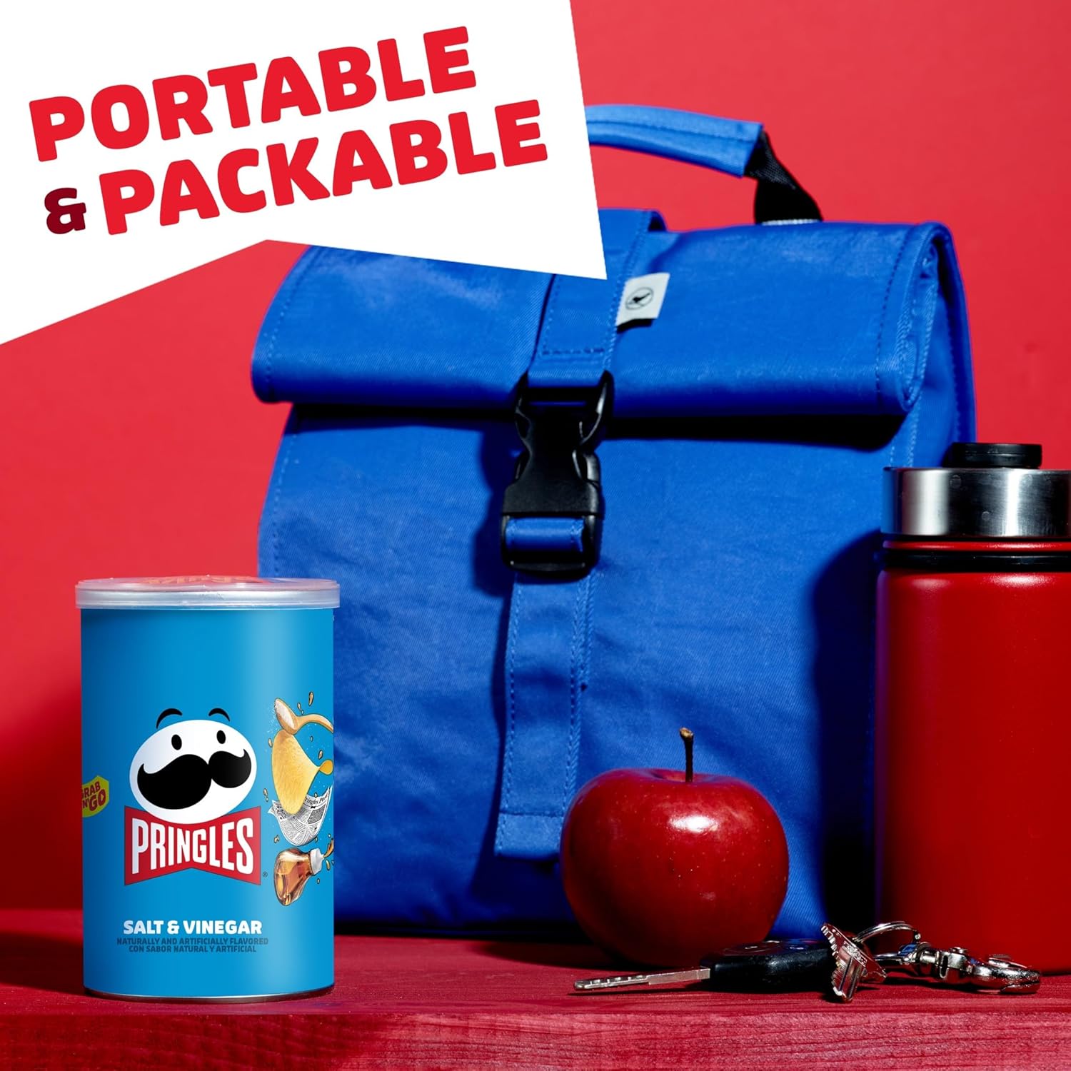 Pringles Potato Crisps Variety Pack – Kids Lunchbox Snack Cans for School and After-School