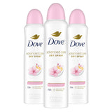 Dove Advanced Care Sakura Blossom & Yuzu Antiperspirant Spray – Mindful Self-Care Ritual for Post-Shave Underarm Repair, 3 Pack 3.8 oz