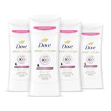 Dove Advanced Care Antiperspirant Stick Sensitive Skin 4 Pack Gentle Pro-Ceramide Formula Safe for Daily Post-Shave Underarm Use
