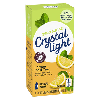 product line spans 37 variants across flavors (lemon iced tea, pink lemonade, peach, raspberry, grape, fruit punch, citrus, strawberry kiwi) and pack sizes (1 to 120 count)