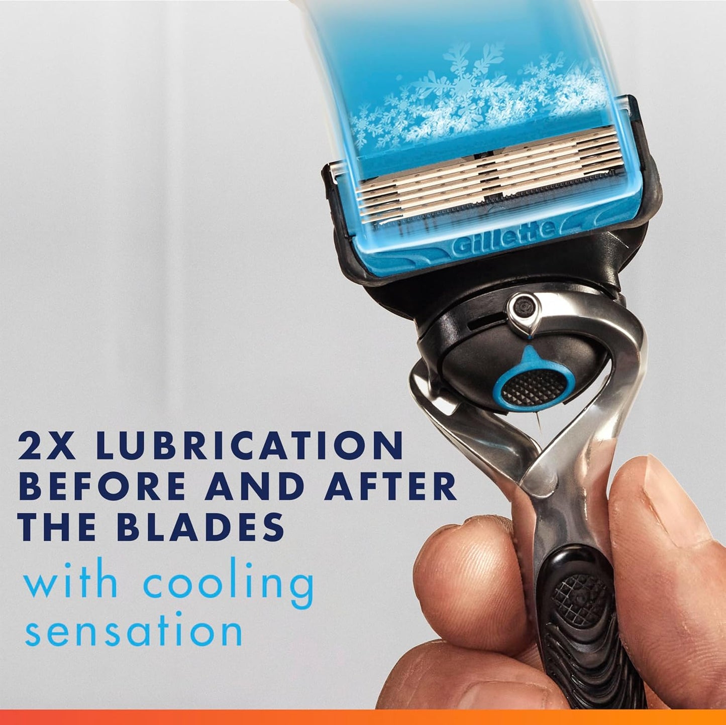 proglide shield lubrication is positioned both before and after the blades to shield skin from irritation
