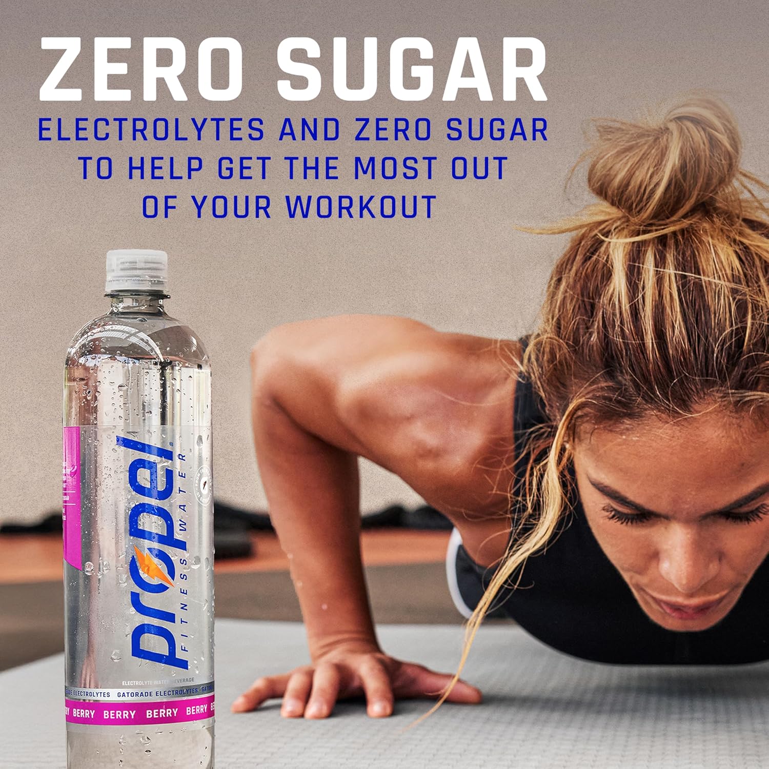 Propel Electrolyte Water – Focus Hydration for Home Office Workdays, Zero Calorie 8-Pack