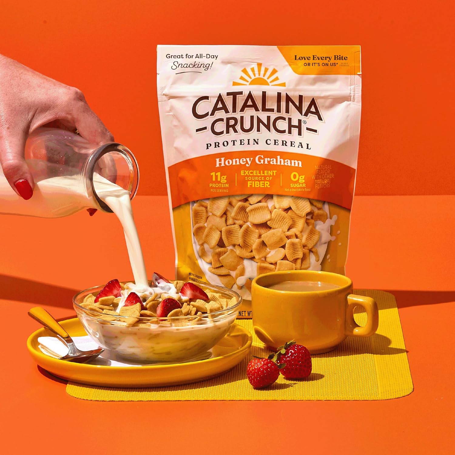 puffed cereal form with a honey graham flavor profile for a craveable crunch