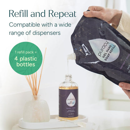 Puracy Natural Hand Soap – Calming Lavender & Vanilla Gel for a Mindful Nightly Handwashing Ritual