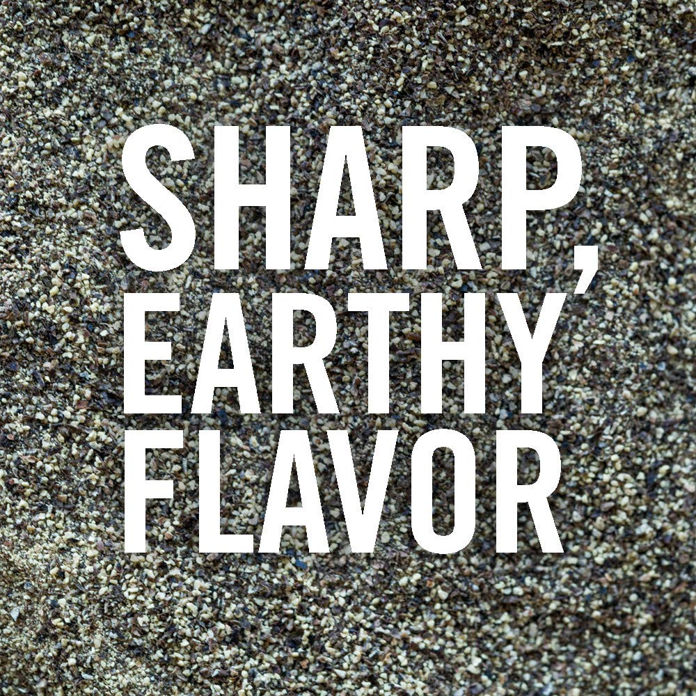 pure ground black pepper — single ingredient