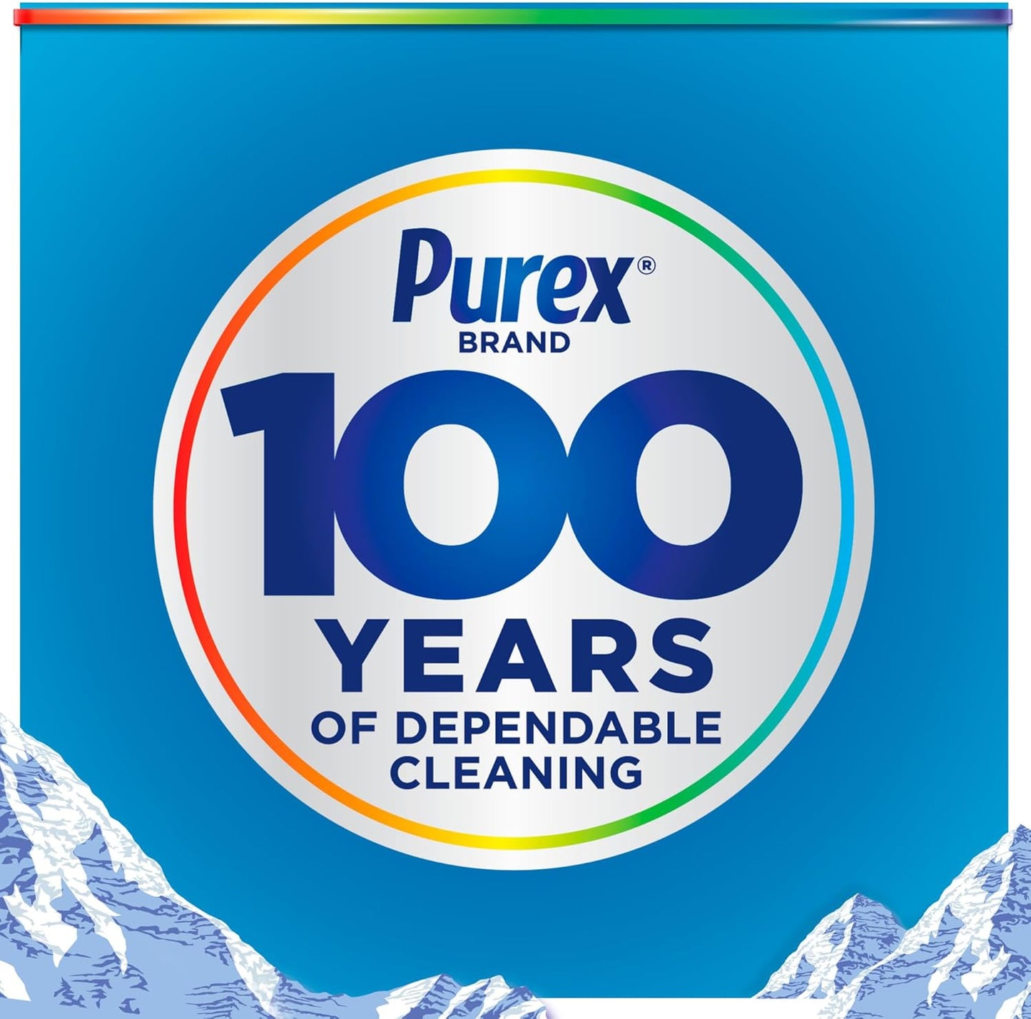 Purex Fresh Mountain Breeze Liquid Laundry Detergent – Self-Care Laundry Refresh for Bedroom Linens and Bath Towels, 165 Loads