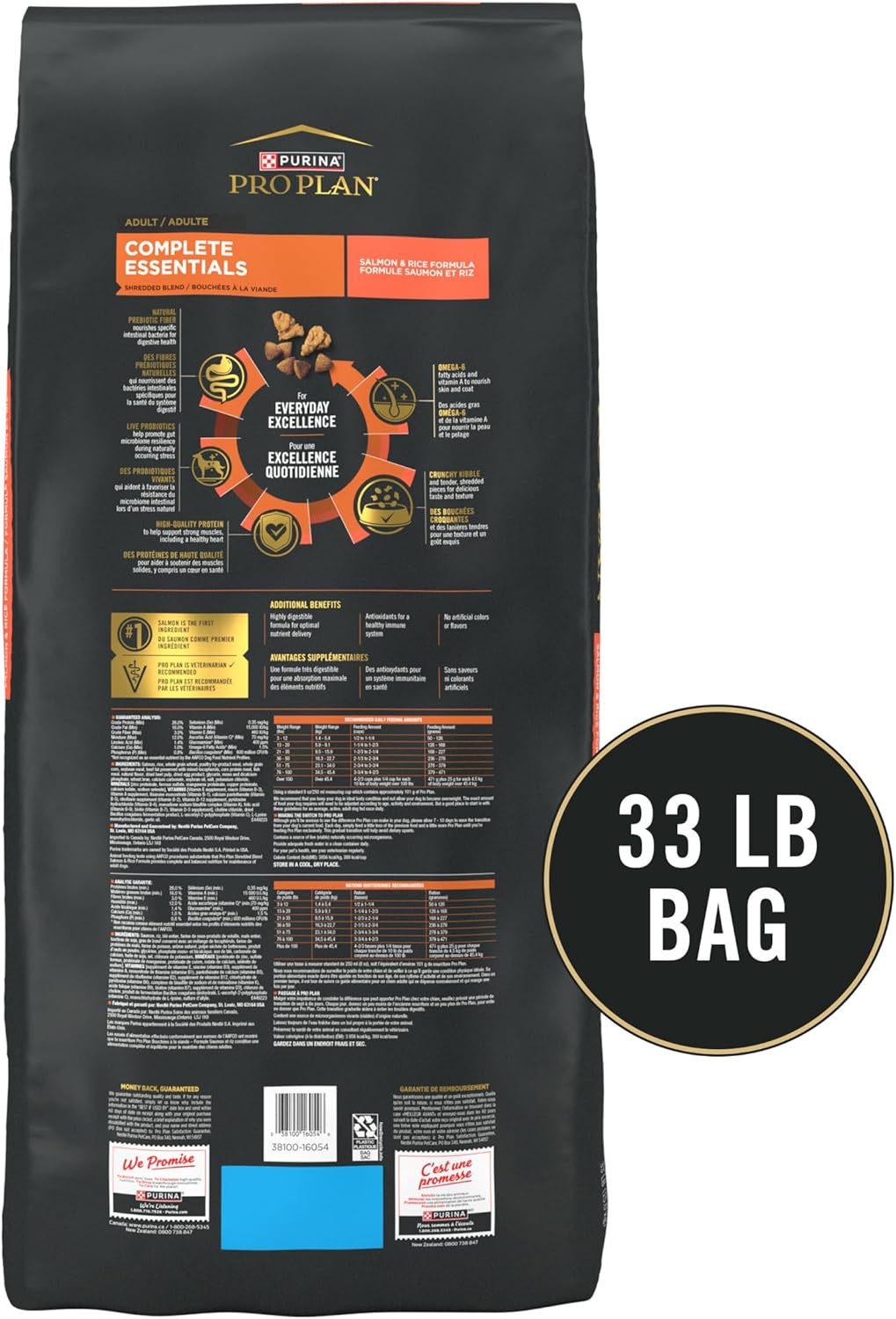 Purina Pro Plan Salmon and Rice Dog Food Gift Bag for the Pet Parent in Your Life, 33 lb.
