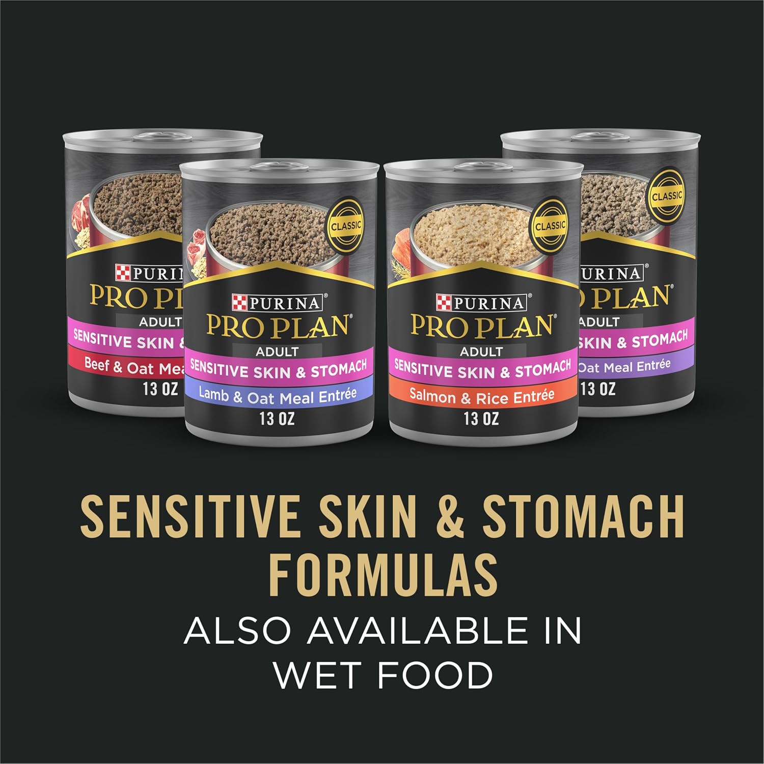 Purina Pro Plan Sensitive Skin and Stomach Small Breed Salmon – Allergen-Free Daily Feeding for Sensitive Adult Dogs, 4 lb Bag