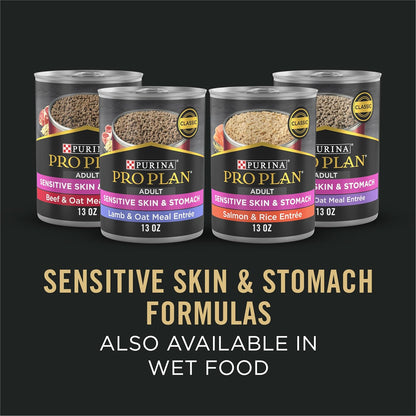 Purina Pro Plan Sensitive Skin and Stomach Small Breed Salmon – Allergen-Free Daily Feeding for Sensitive Adult Dogs, 4 lb Bag