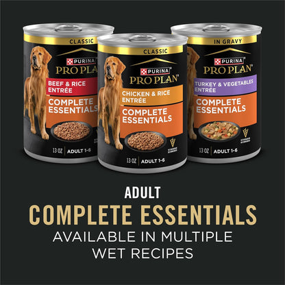 Purina Pro Plan Shredded Blend Chicken and Rice Formula with Probiotics for Daily Adult Dog Wellness and Digestive Health - 5 lb
