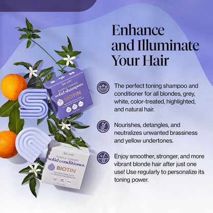 purple toning pigments formulated to neutralize yellow and brassy tones
