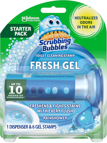 push-button gel stamp dispenser with 6 pre-measured gel discs