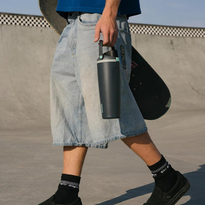 push-button locking leak-proof lid with covered spout for hygiene