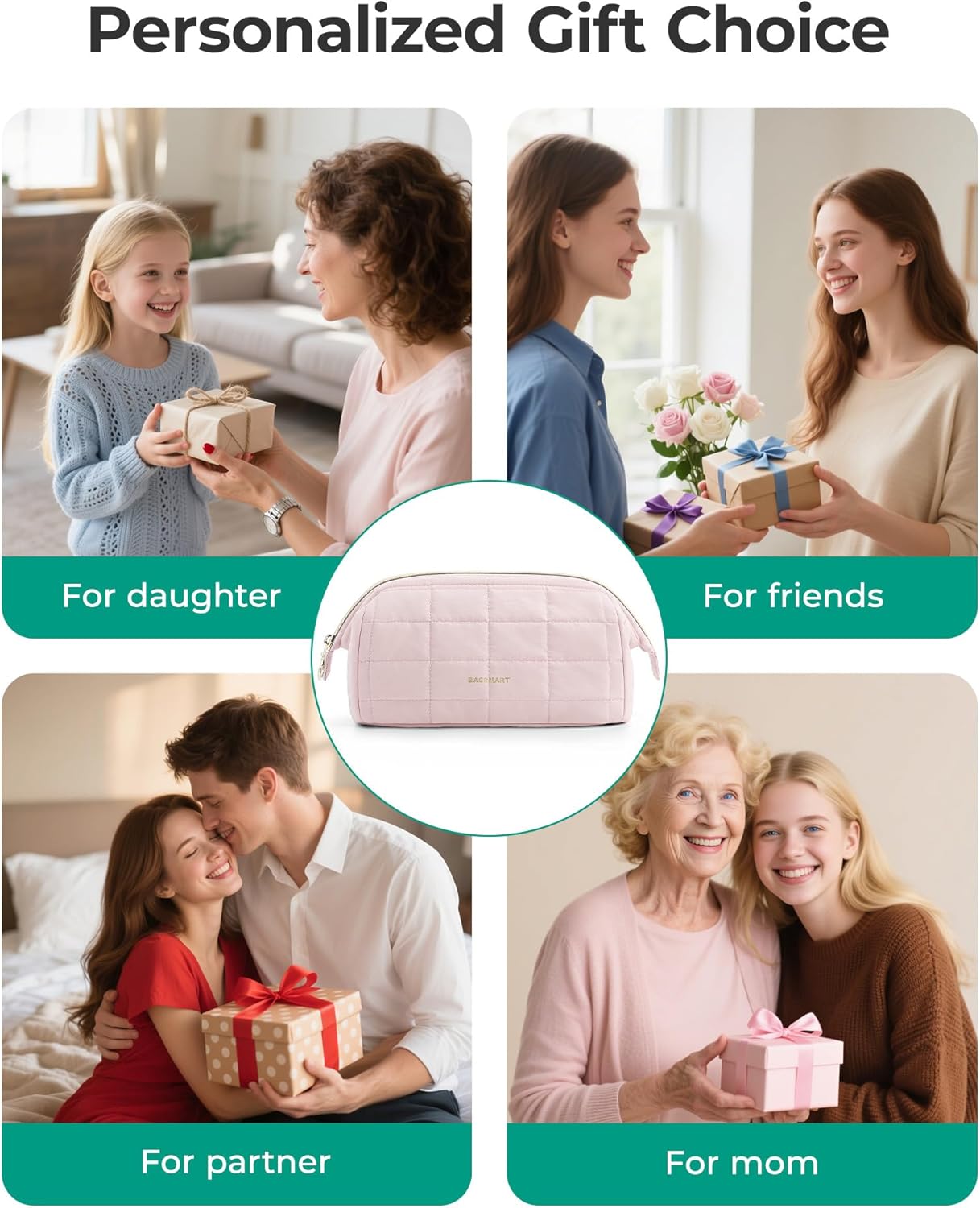 pvc-lined dirt-proof pocket for makeup brushes and powder puffs