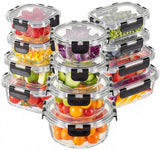 Liuruiyu Borosilicate Glass Meal Prep Set – Clean-Lined Stackable Containers for a Less-Is-More Home Aesthetic