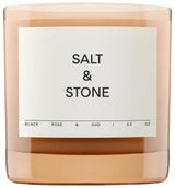 Salt & Stone Designer Scented Candle for Upscale Home Decor, Vegan Cruelty-Free Formula with 50-Hour Burn Time