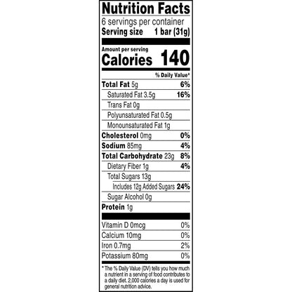Quaker Chewy Dipps Chocolate Chip Granola Bars – Lunchbox Snack for Kids, 6-Count Box of Individually Wrapped Bars