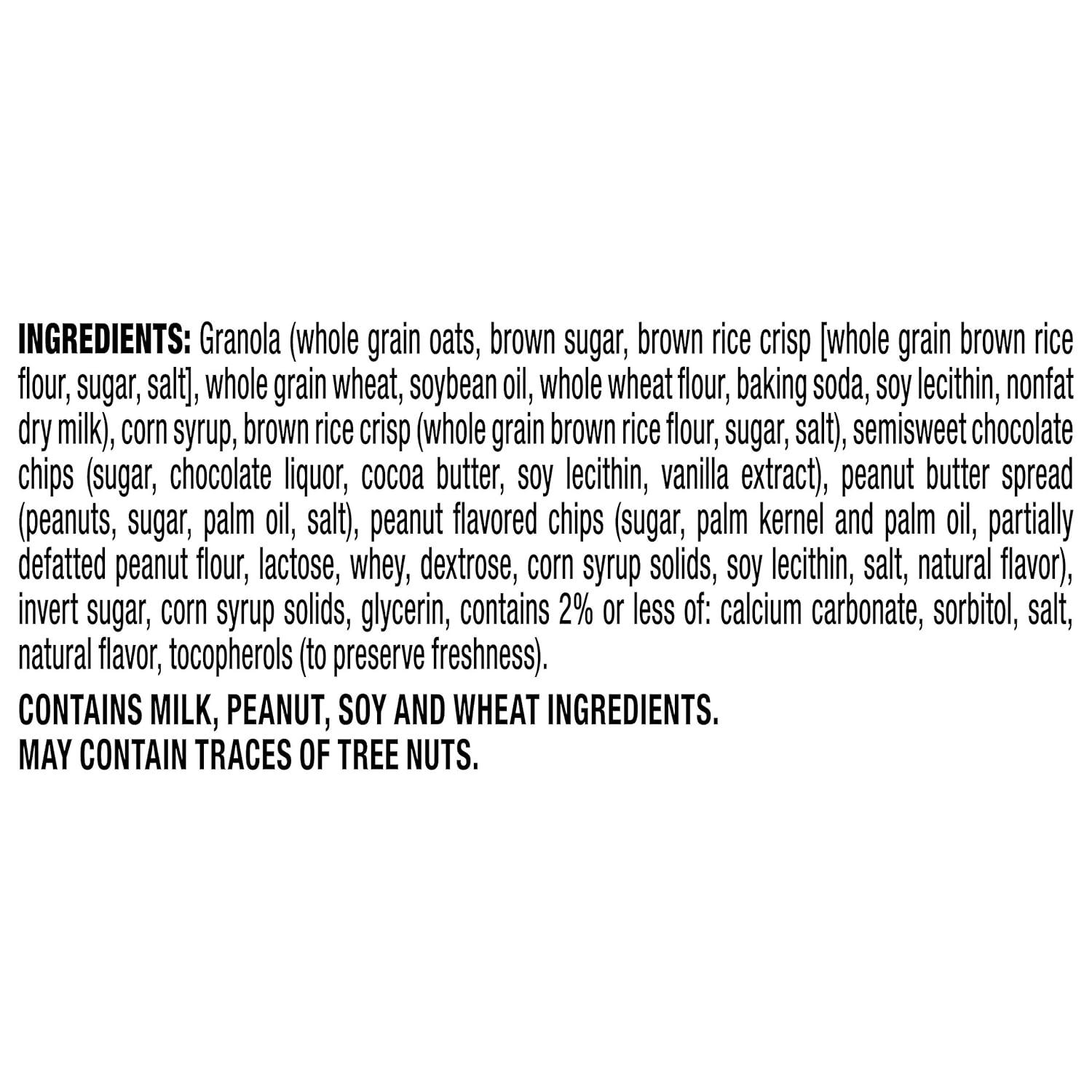 Quaker Chewy Granola Bars – School Lunchbox Snack for Kids, 58 Individually Wrapped Peanut Butter Chocolate Chip