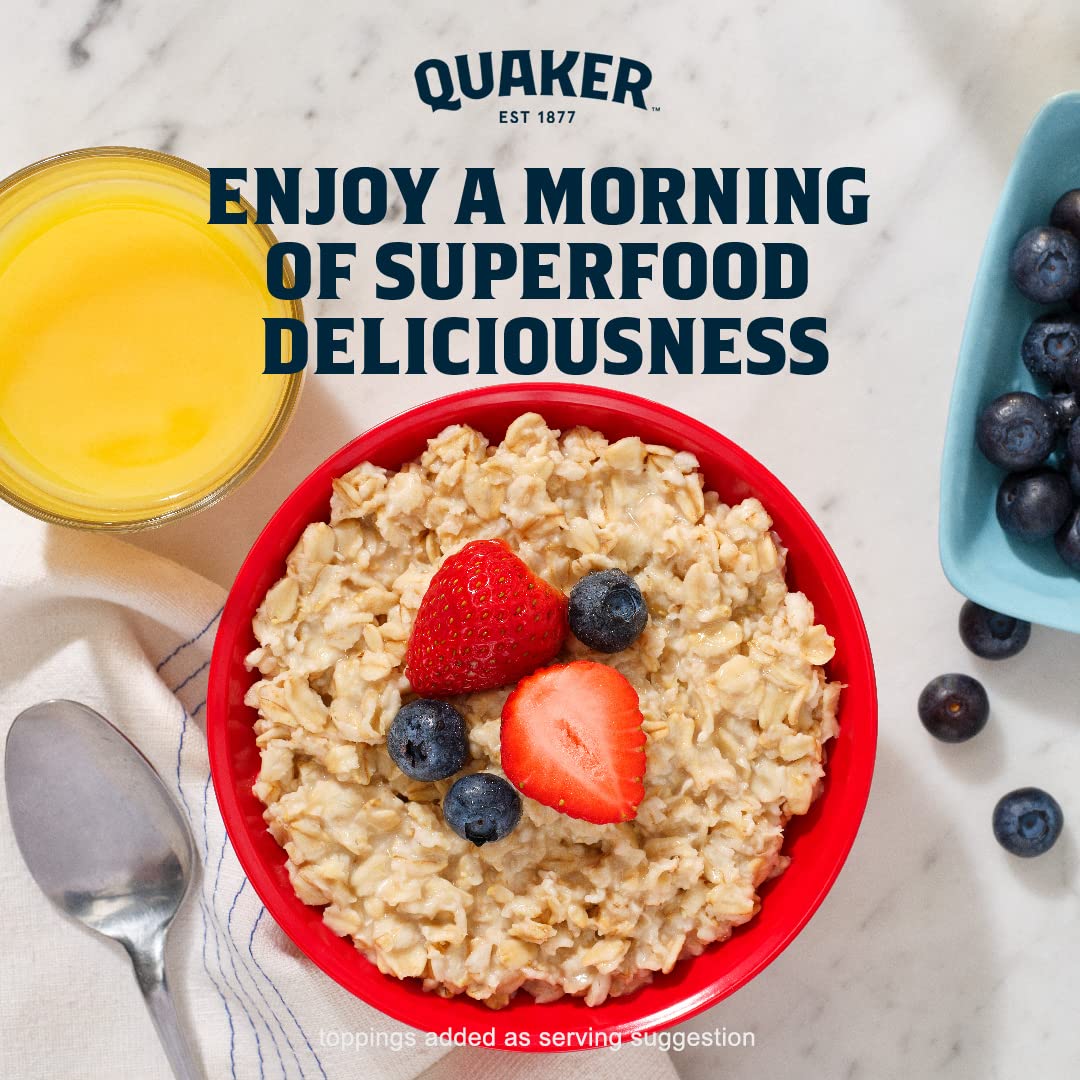 Quaker Immunity Instant Oatmeal – Quick School Morning Family Breakfast, 32 Single-Serve Packets with Real Fruit Pieces