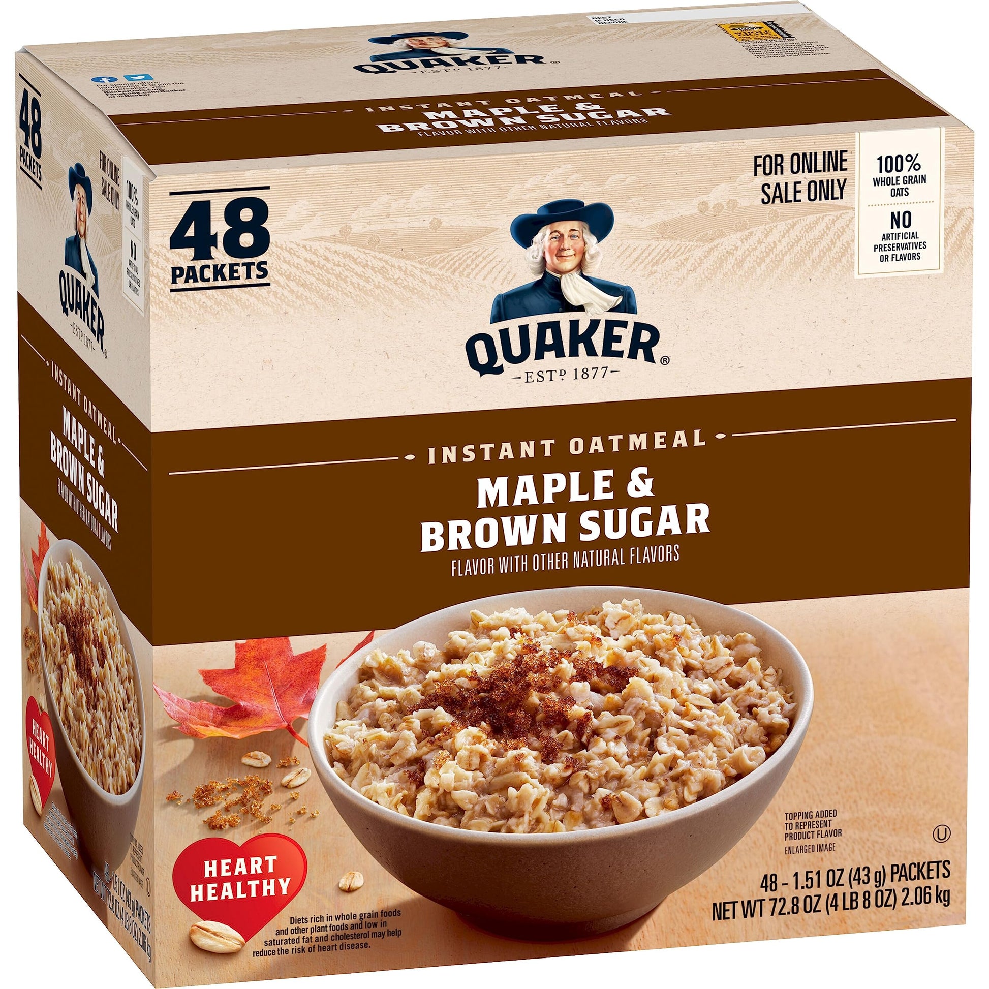 Quaker Immunity Instant Oatmeal – Quick School Morning Family Breakfast, 32 Single-Serve Packets with Real Fruit Pieces
