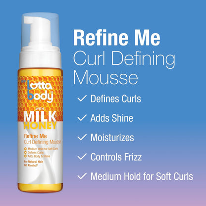 quick-drying, non-sticky foam suitable for damp or dry hair application
