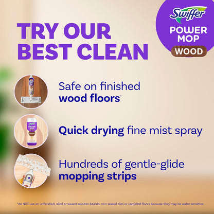 quickdry lemon-scented wood floor cleaning solution (dries 2x faster than mr. clean all purpose cleaner)