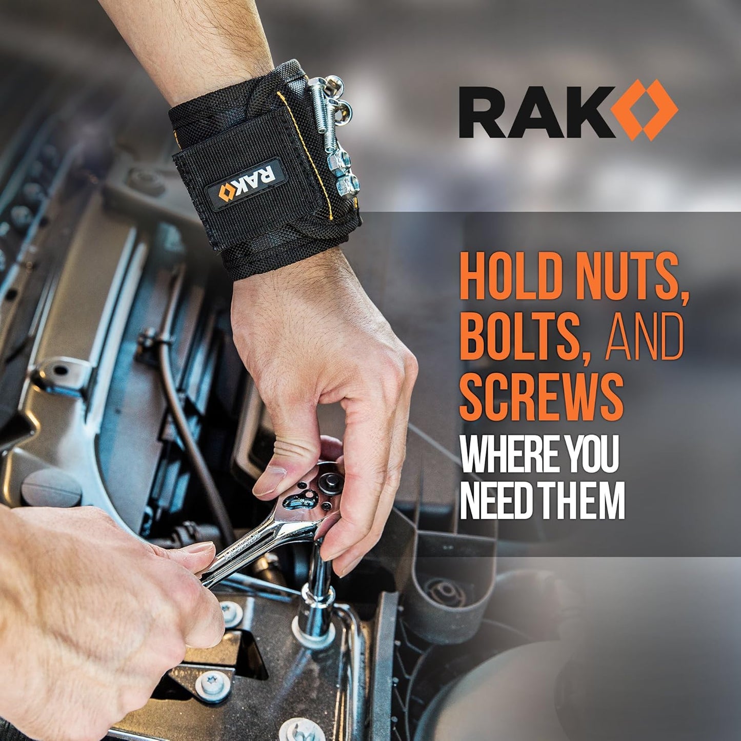 RAK Magnetic Wristband – Thoughtful Holiday Gift for Him, Christmas Stocking Stuffer for Men Who Have Everything