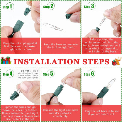 rated for light sets wired in multiples of 50 bulbs, up to 300 bulbs per string