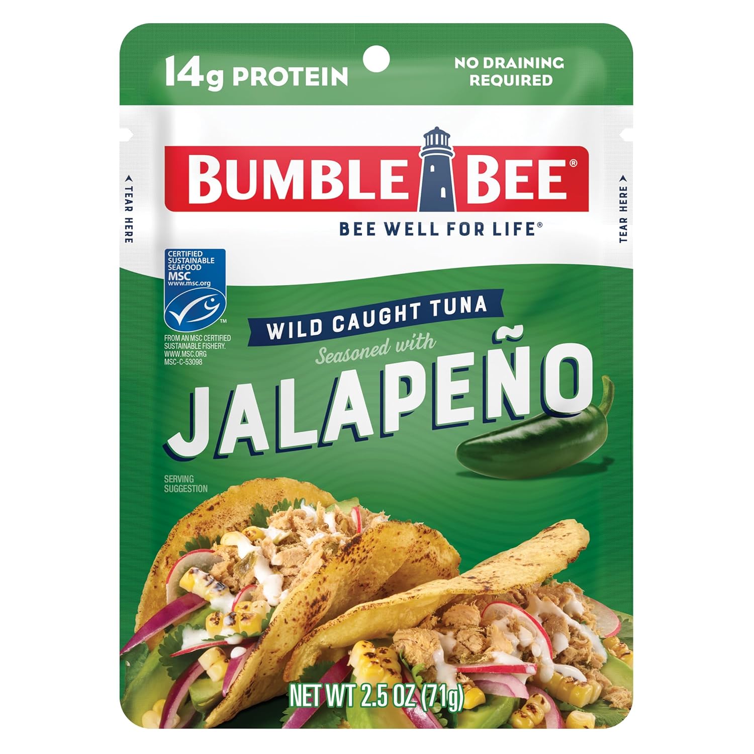 ready-to-eat flexible pouch packaging (no can opener or draining required)