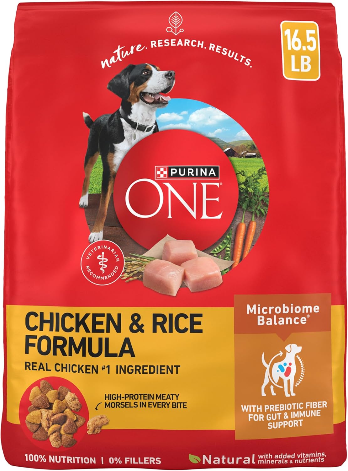 real chicken as the #1 ingredient with high protein formulation