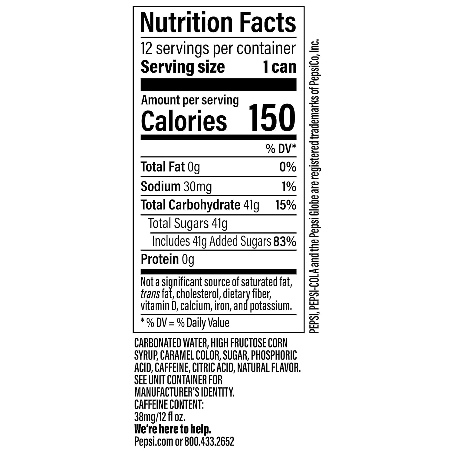 real sugar sweetener option replicating original pepsi recipe