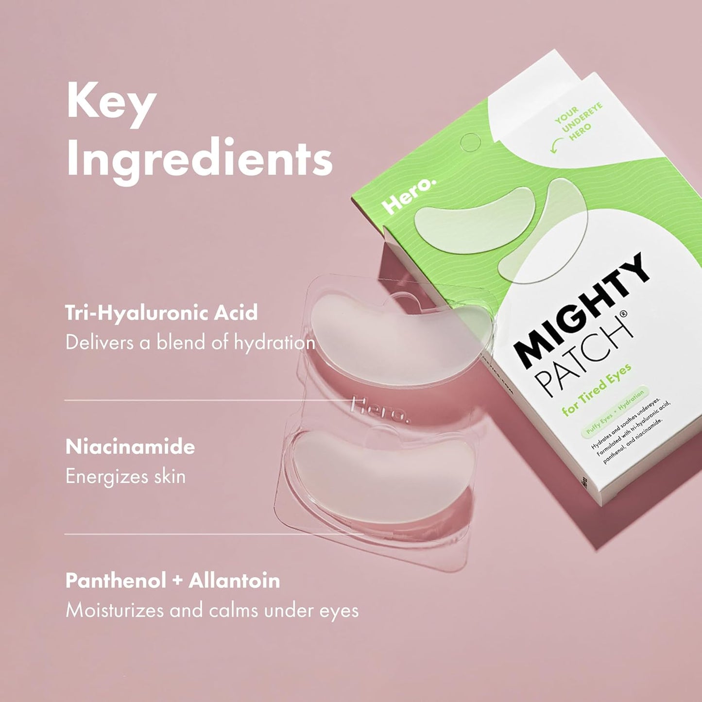 recommended 30+ minute wear time, with patches turning clear when actives are absorbed