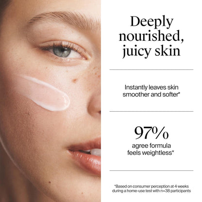 recyclable glass jar packaging for the full-size moisturizer