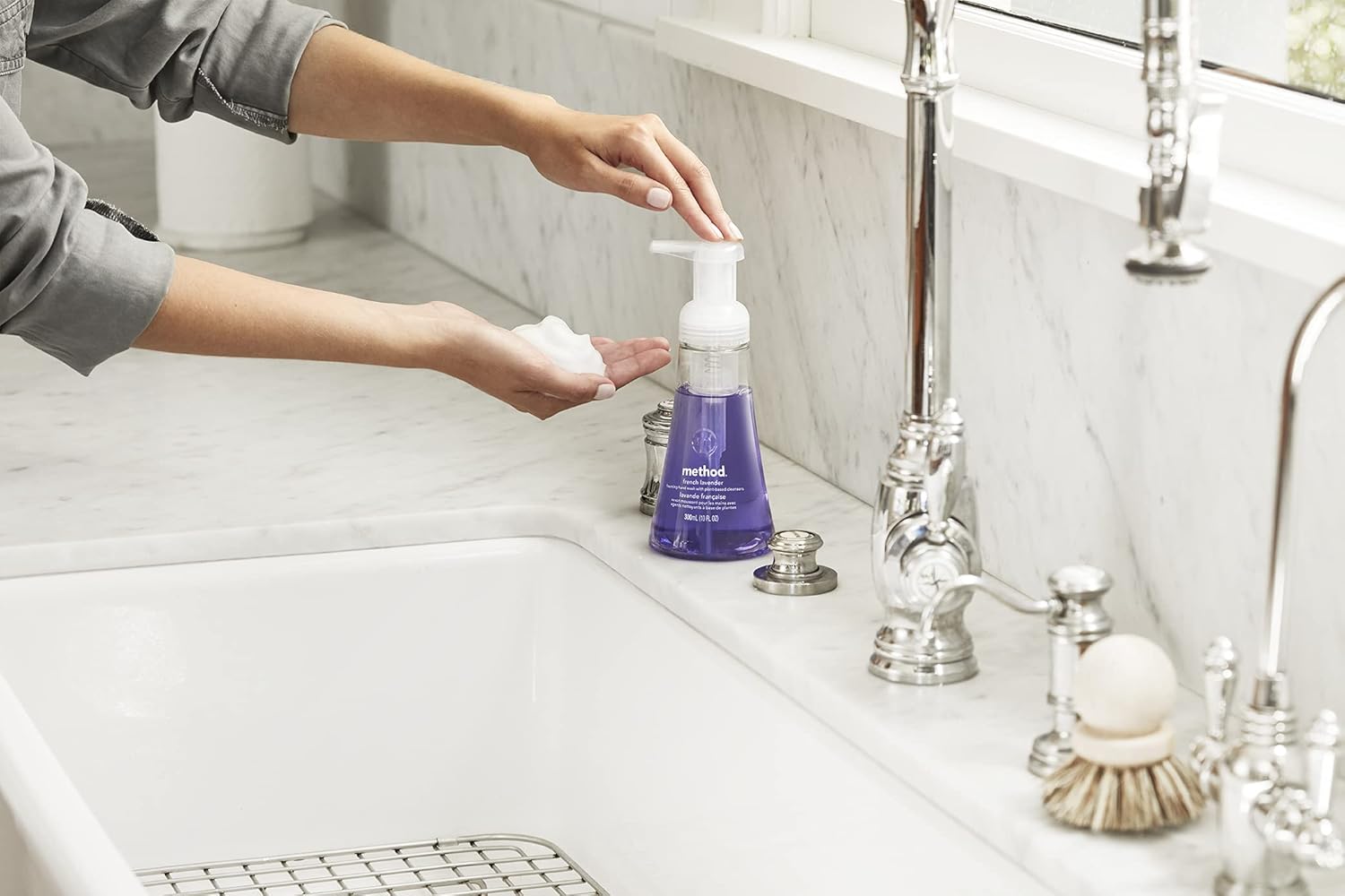 recyclable pet bottles plus a 28 oz refill pouch format for plastic reduction