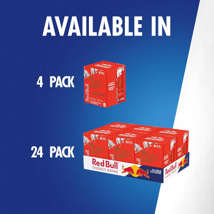 Red Bull Red Edition Watermelon Energy Drink – Portable Pre-Workout Energy for the Gym