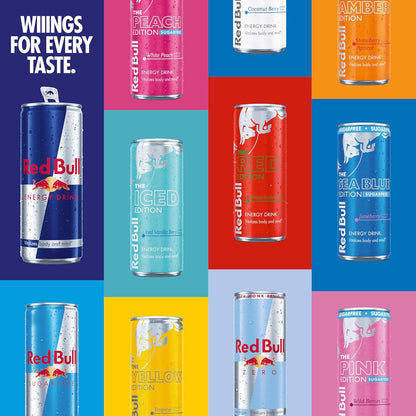 Red Bull Red Edition Watermelon Energy Drink – Portable Pre-Workout Energy for the Gym