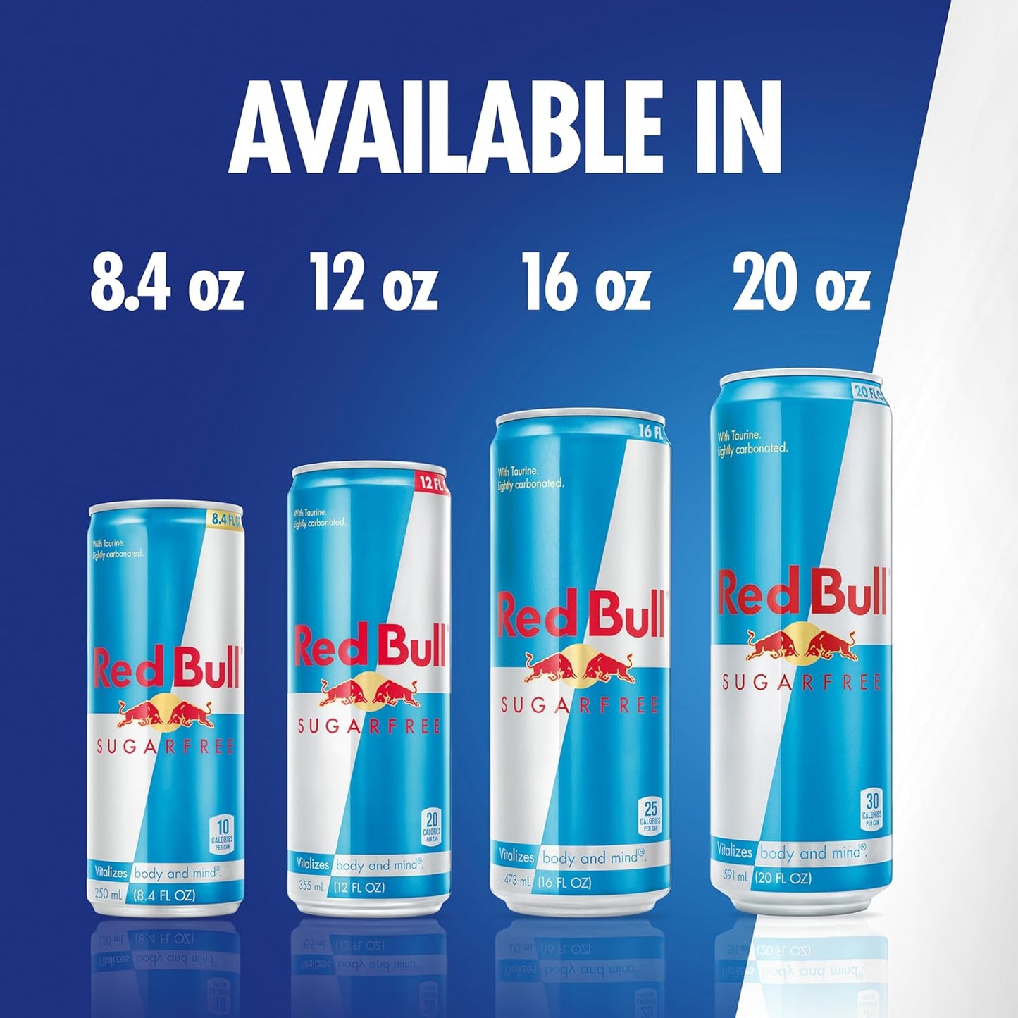 Red Bull Sugar Free Energy Drink – Keto and Calorie-Conscious Pre-Workout Boost, Only 20 Calories, Pack of 24