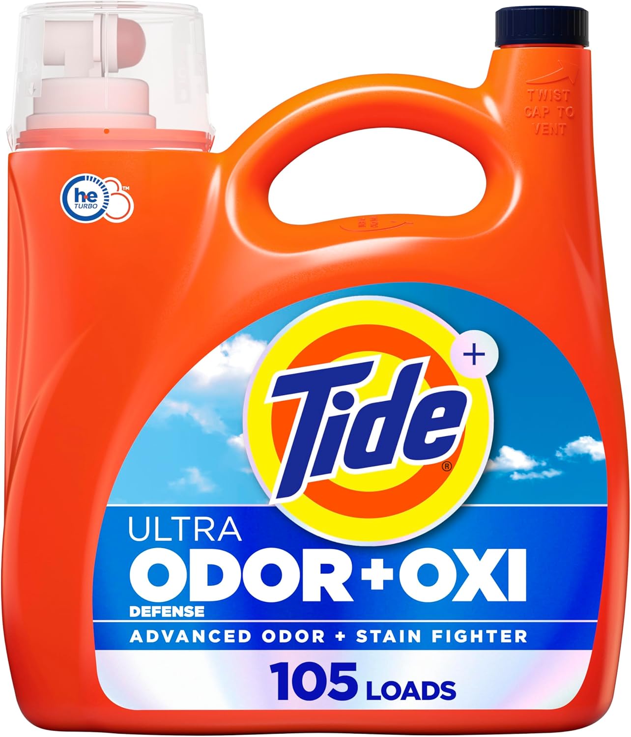 redesigned formula delivering 50% more odor fighting power than the previous tide ultra odor defense plus oxi