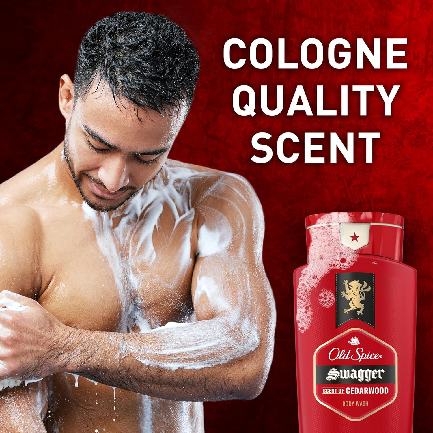 refreshing lather formula designed to wash away dirt and odor