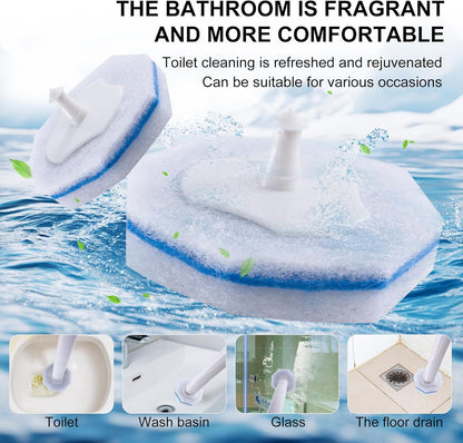 RefreshSupply 60-Pack Toilet Wand Refills – Home Office & Powder Room Cleaning, Daily Bowl Maintenance Pads