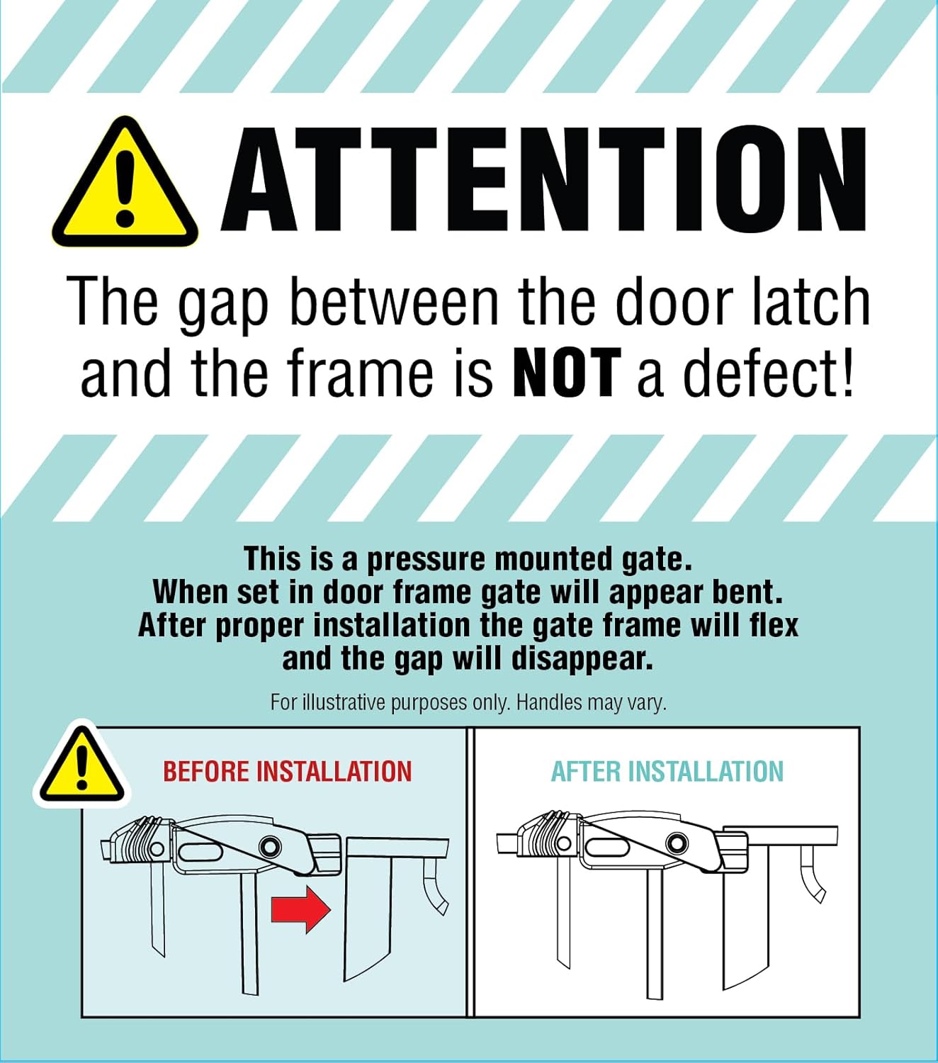 Regalo Portable Baby Gate with Door – Pressure Mounted Indoor-Outdoor Barrier for Doorways, Hallways and Patio Entries