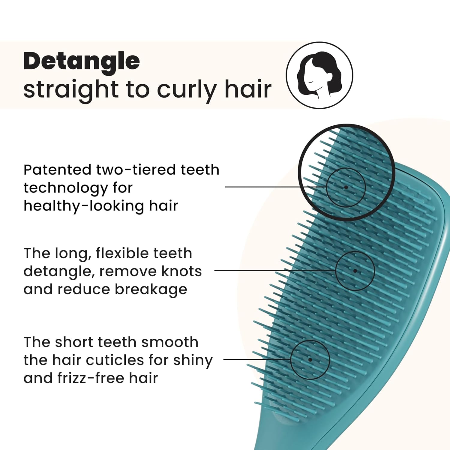 regular-flex teeth engineered to glide through knots without snagging