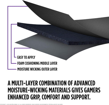 repositionable and removable adhesive that leaves no damage to the controller
