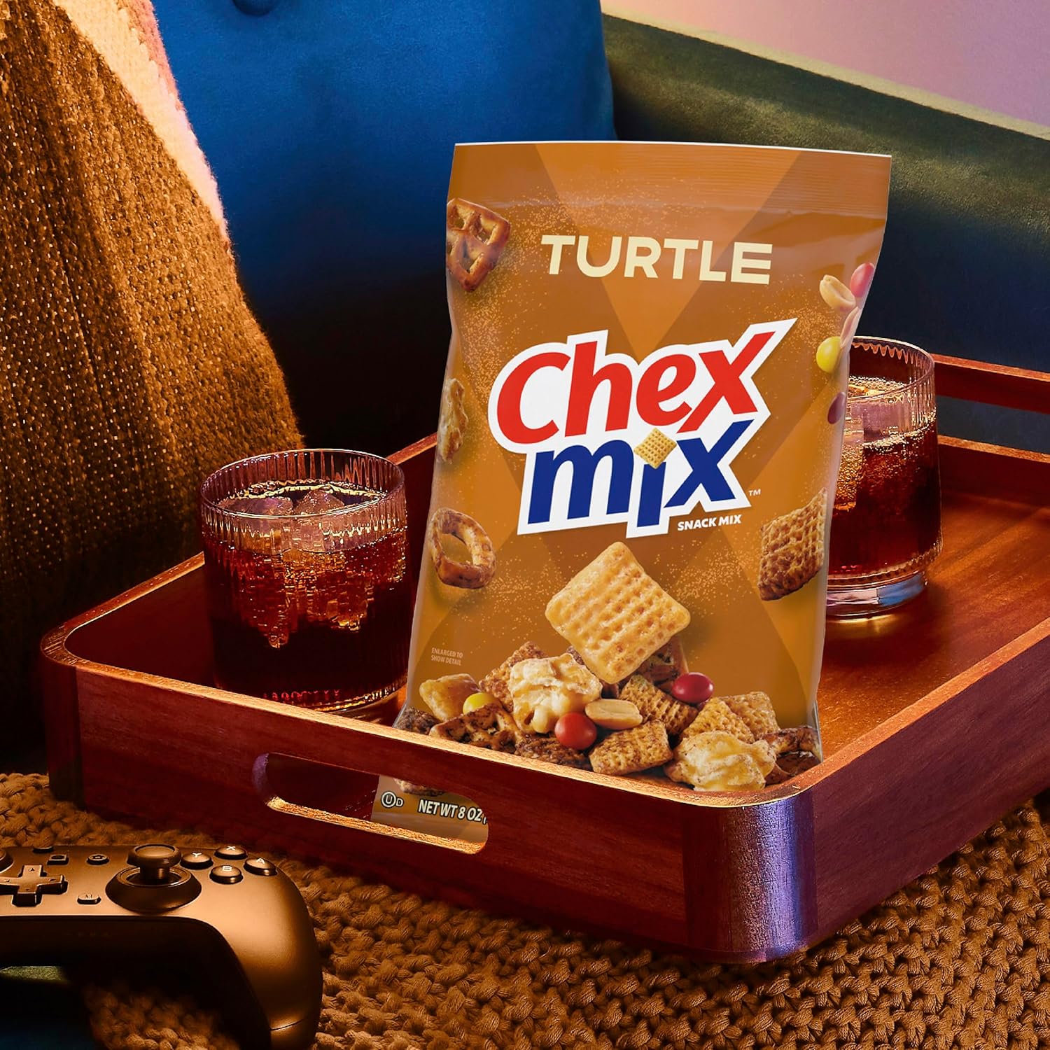 resealable-style sharing bag designed for pouring into a bowl or passing around