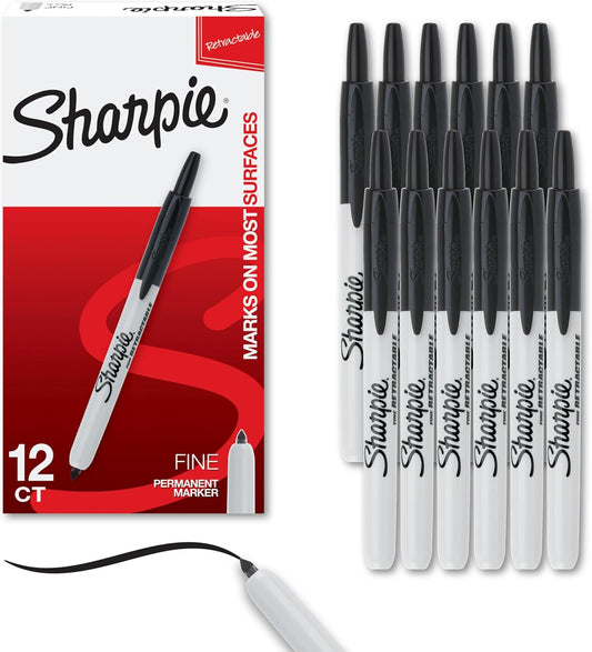 retractable fine point tip with no cap to remove or lose