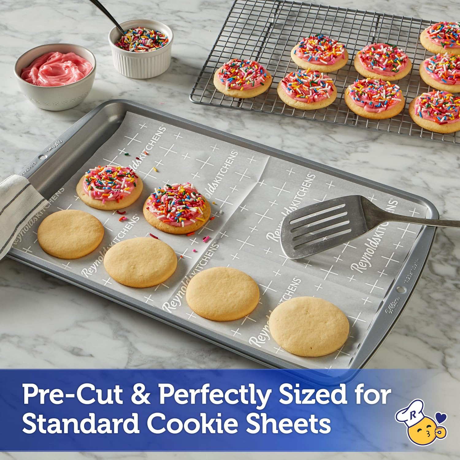 reusable design—each sheet withstands up to 3 baking or cooking sessions