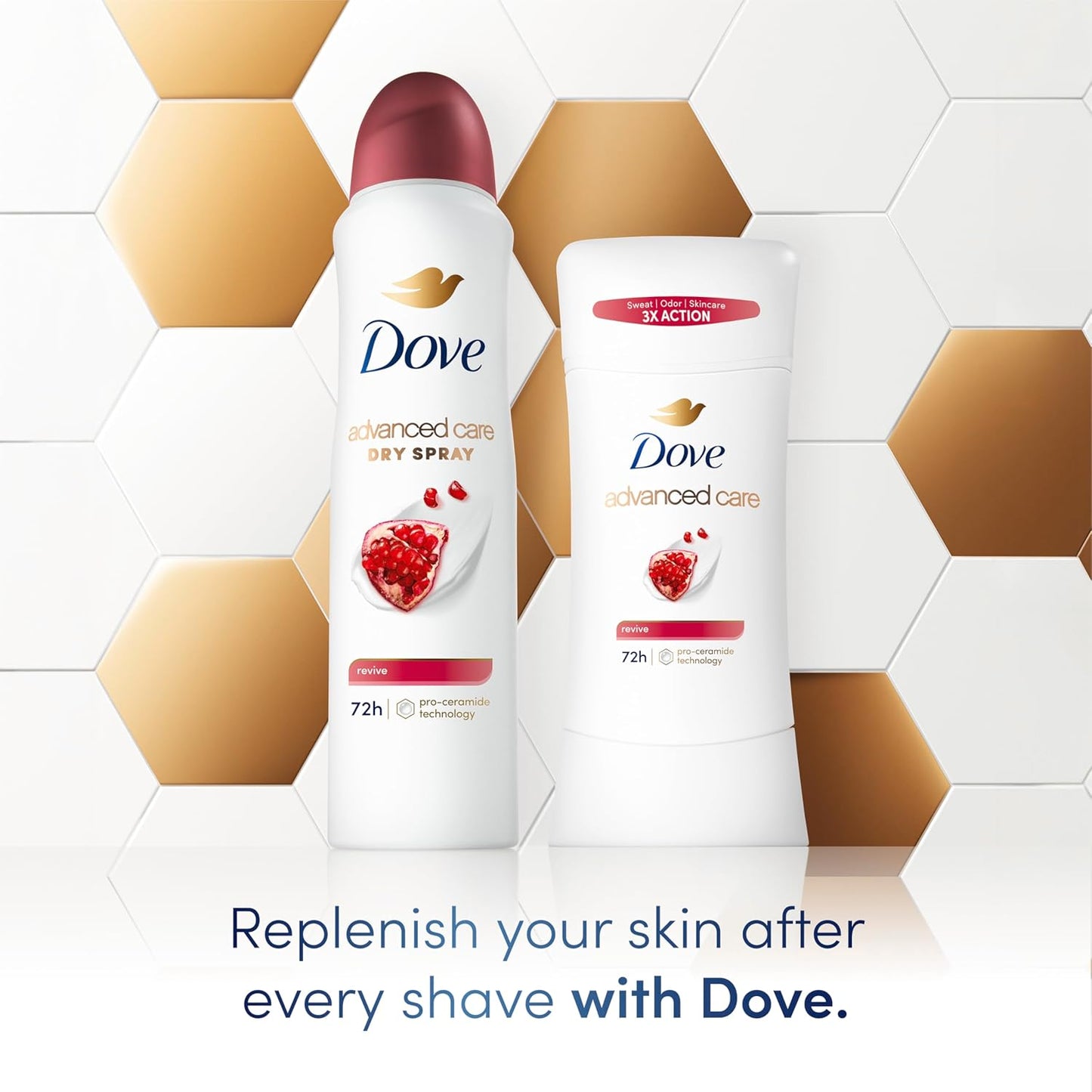 revive scent blending pomegranate, rose, and vanilla (or grapefruit, lime, mimosa per packaging)