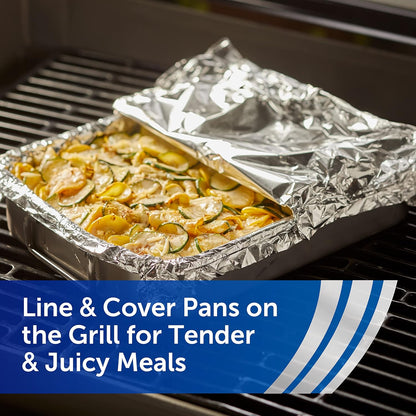 Reynolds Wrap Aluminum Foil Roll – Heavy-Duty Grilling Companion for Backyard BBQs and Tailgates