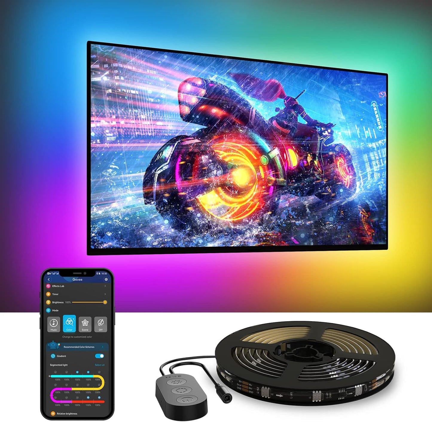 rgbic color segmentation technology for zone-by-zone multicolor effects